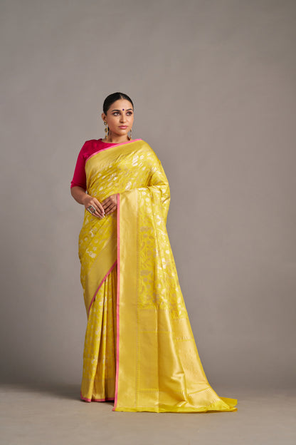 Yellow Banarasi – Vinay Vastralay