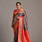Ink Blue X Red Kanjivaram - Vinay Vastralay