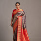 Ink Blue X Red Kanjivaram - Vinay Vastralay
