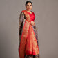 Ink Blue X Red Kanjivaram - Vinay Vastralay