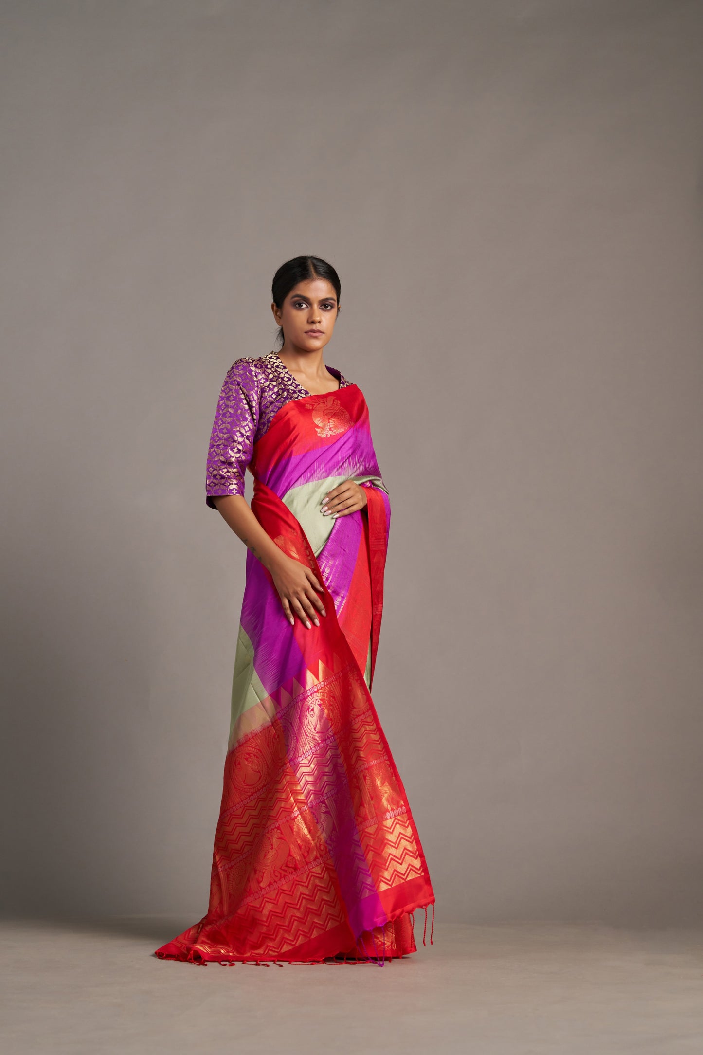 Purple Soft Silk – Vinay Vastralay