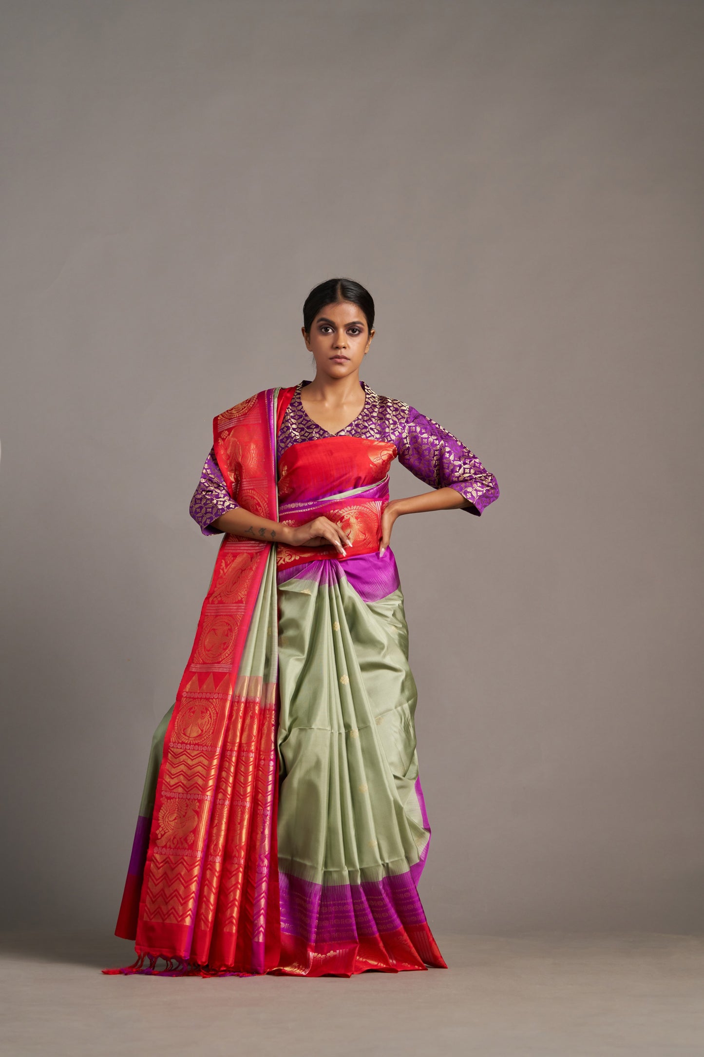 Purple Soft Silk – Vinay Vastralay