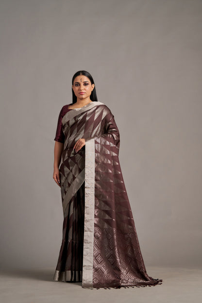 Brown Soft Silk – Vinay Vastralay