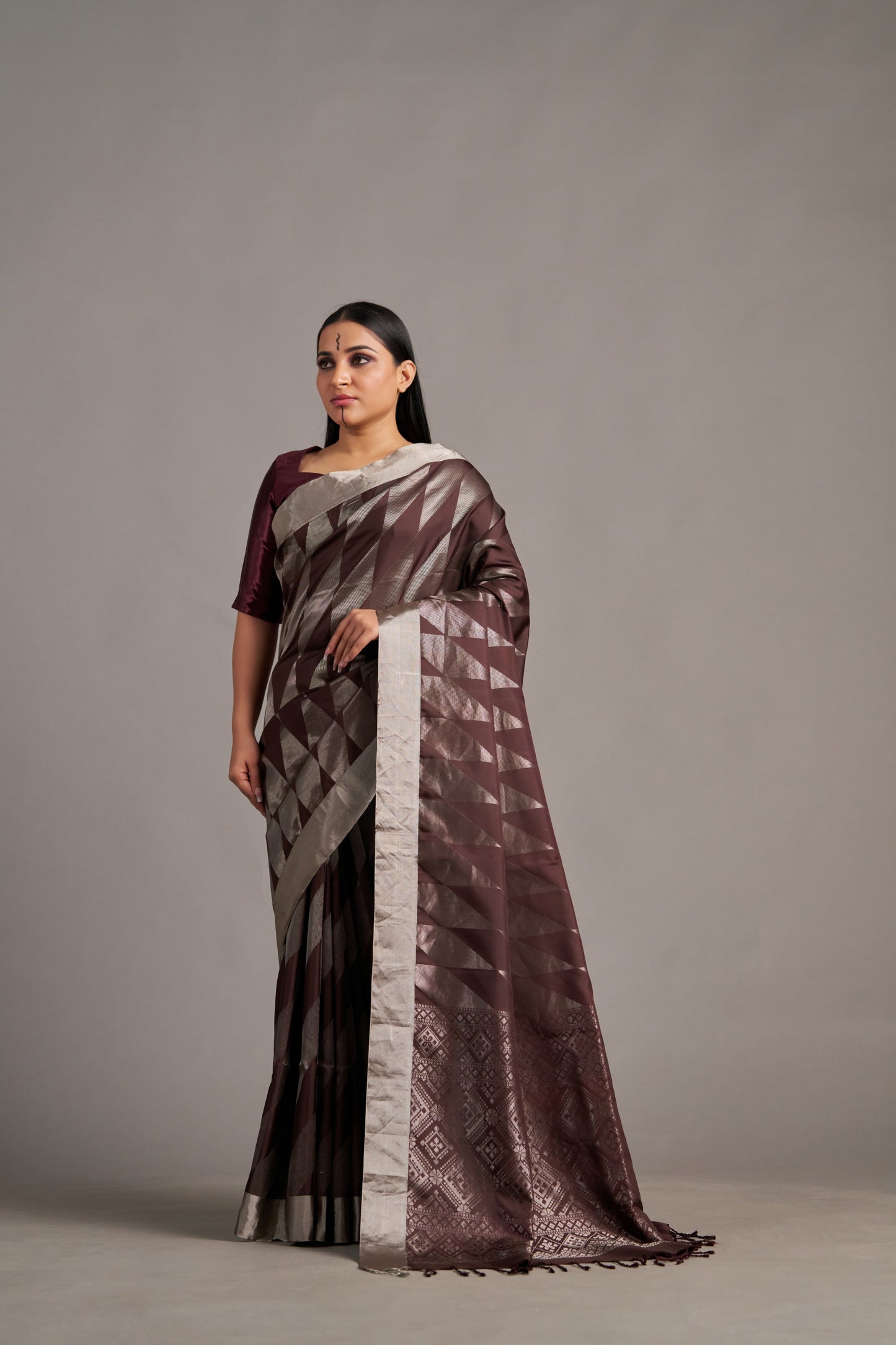 Brown Soft Silk – Vinay Vastralay