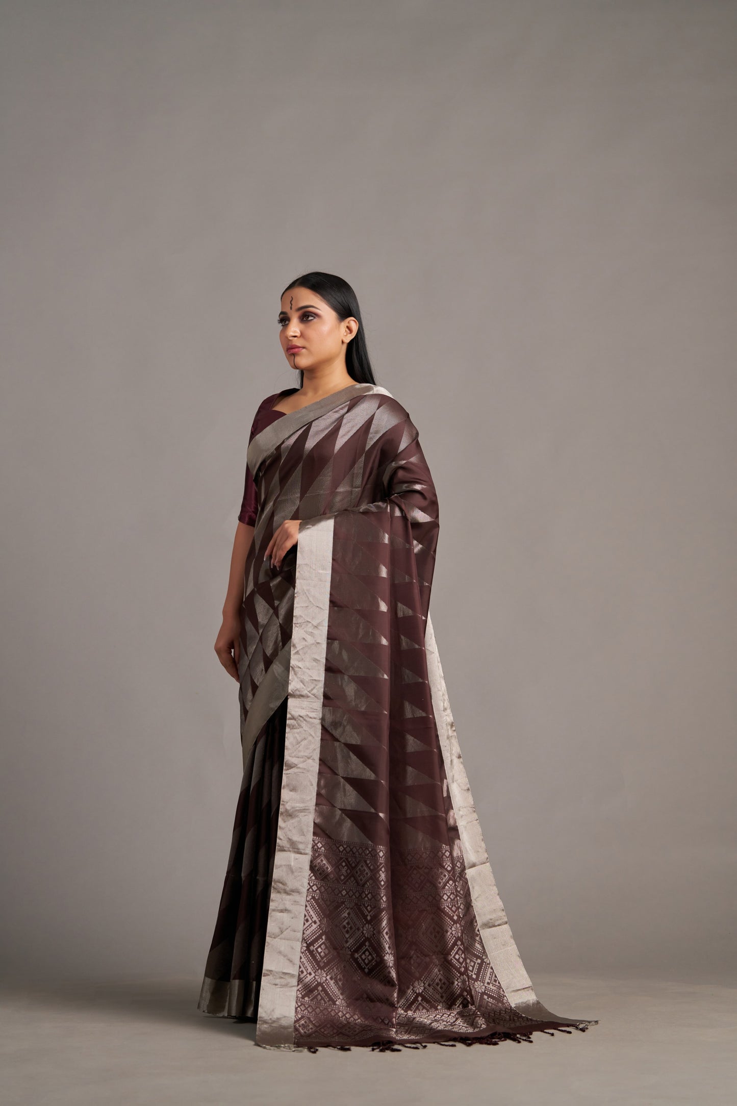 Brown Soft Silk – Vinay Vastralay