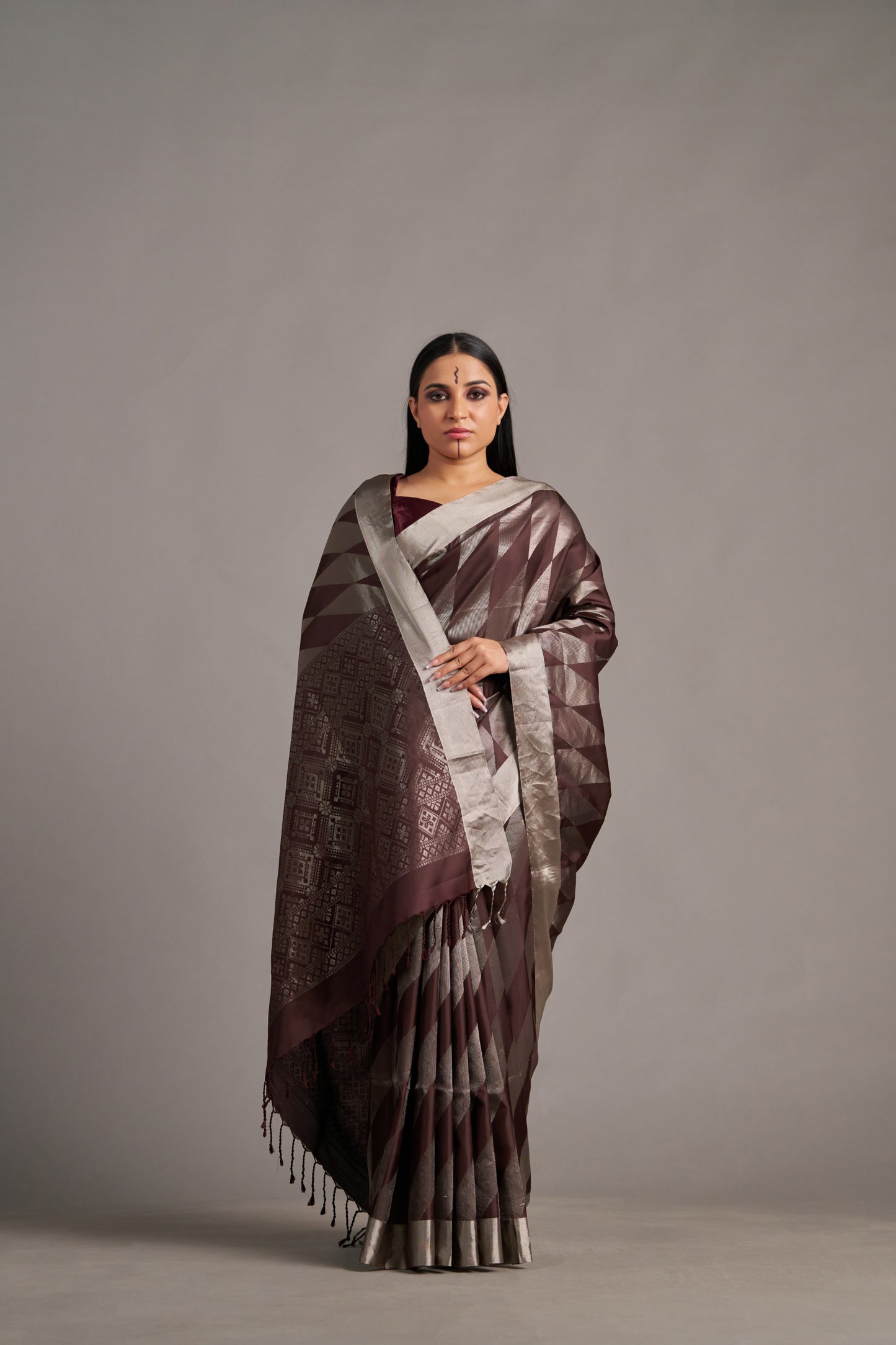 Brown Soft Silk – Vinay Vastralay