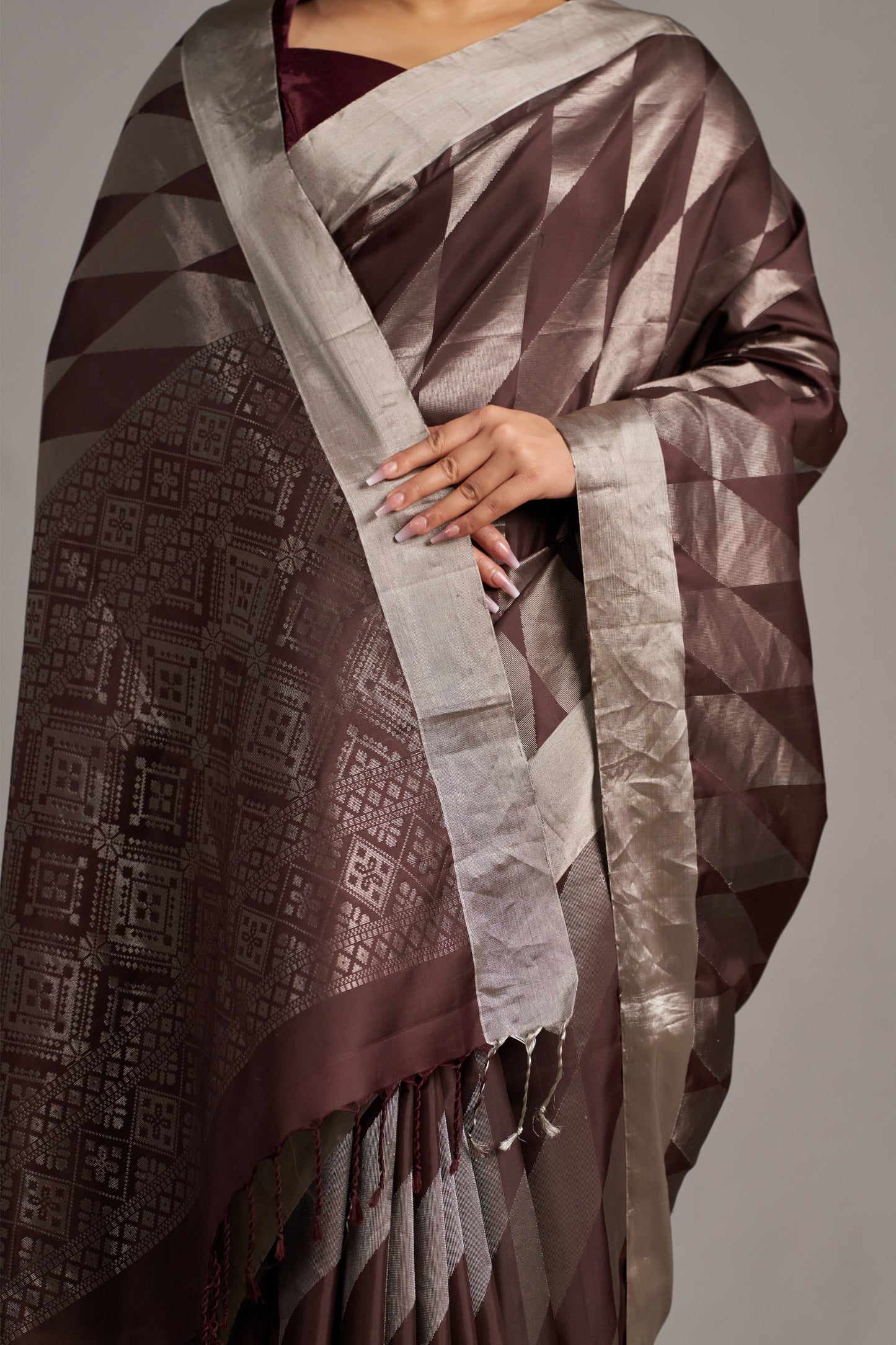 Brown Soft Silk – Vinay Vastralay