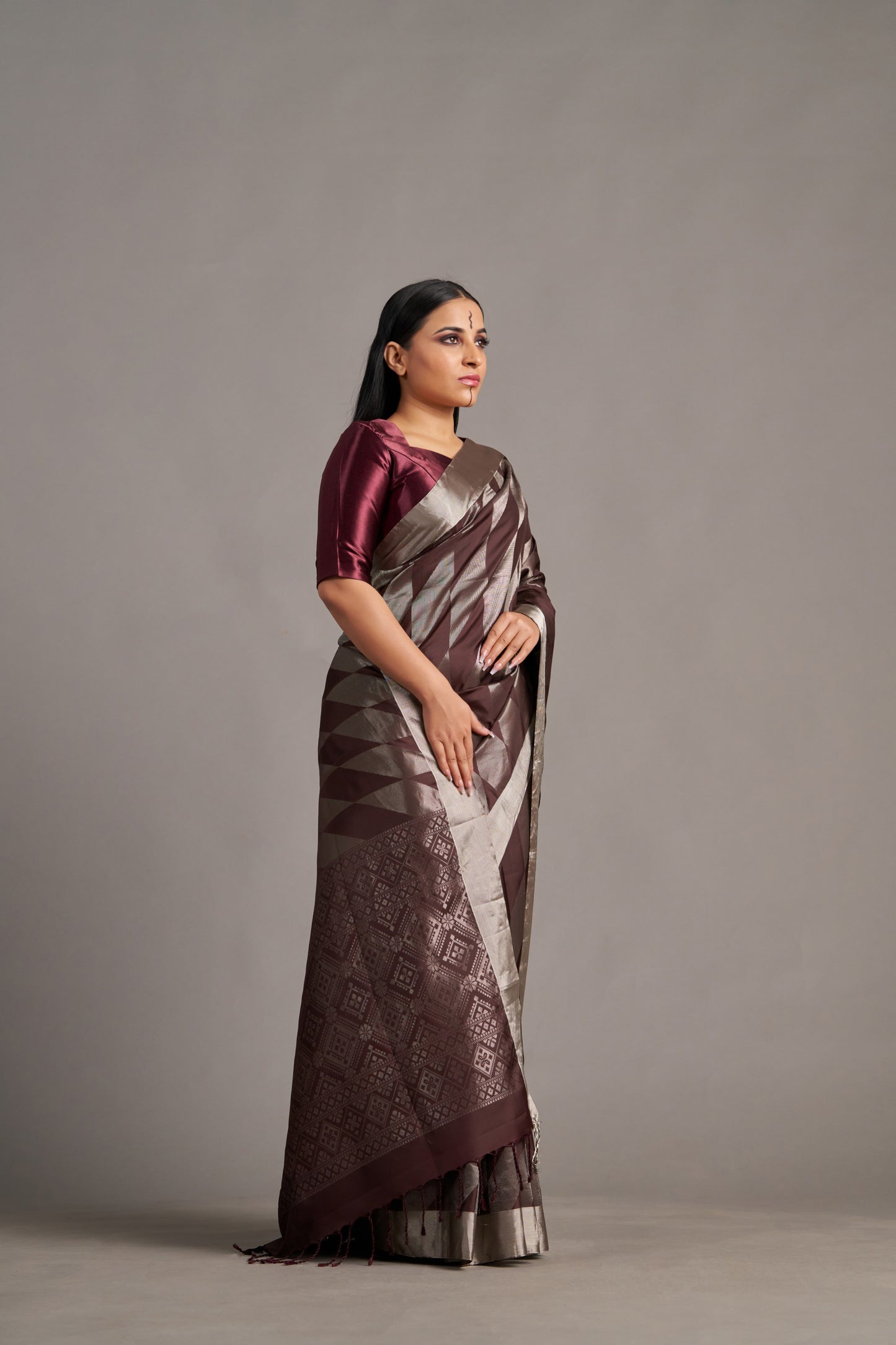 Brown Soft Silk – Vinay Vastralay