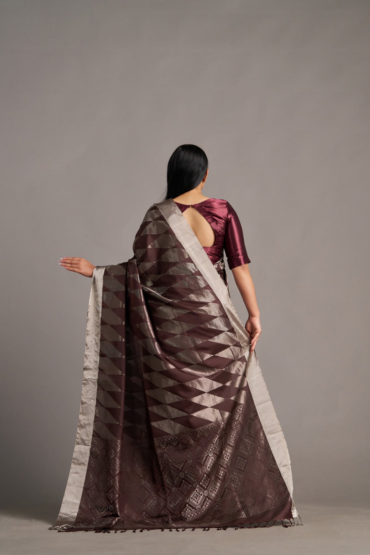 Brown Soft Silk – Vinay Vastralay