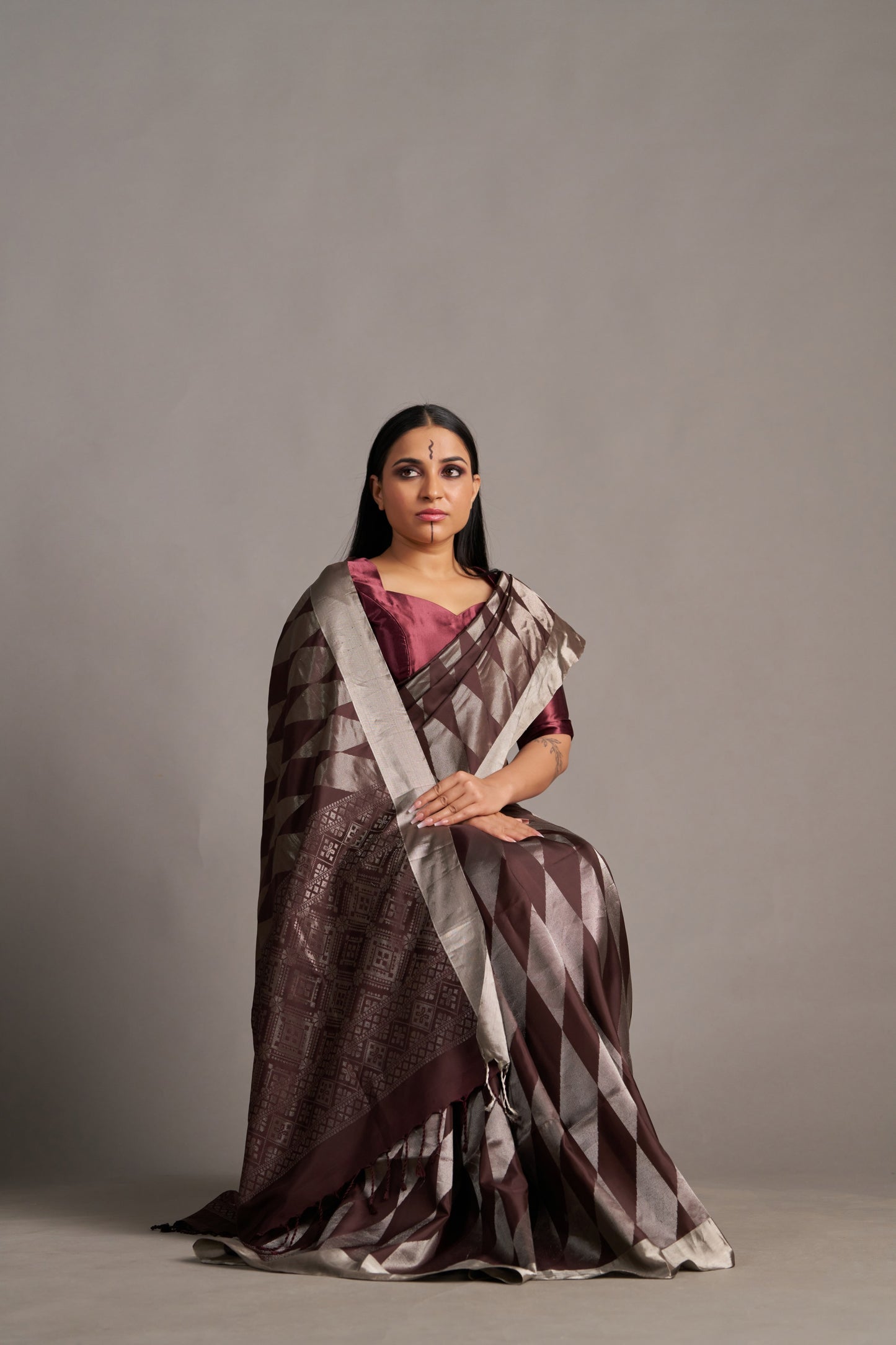 Brown Soft Silk – Vinay Vastralay