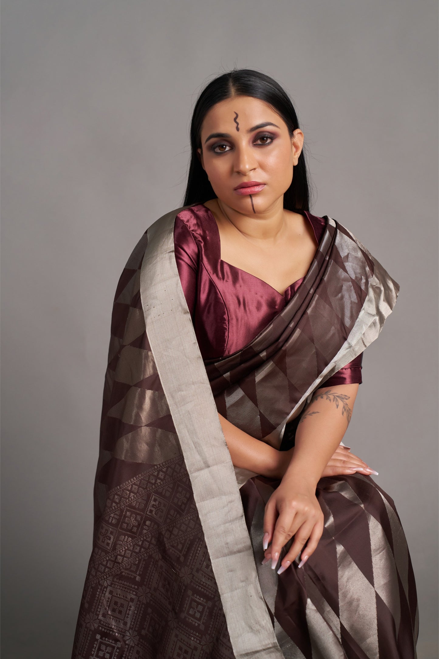 Brown Soft Silk – Vinay Vastralay