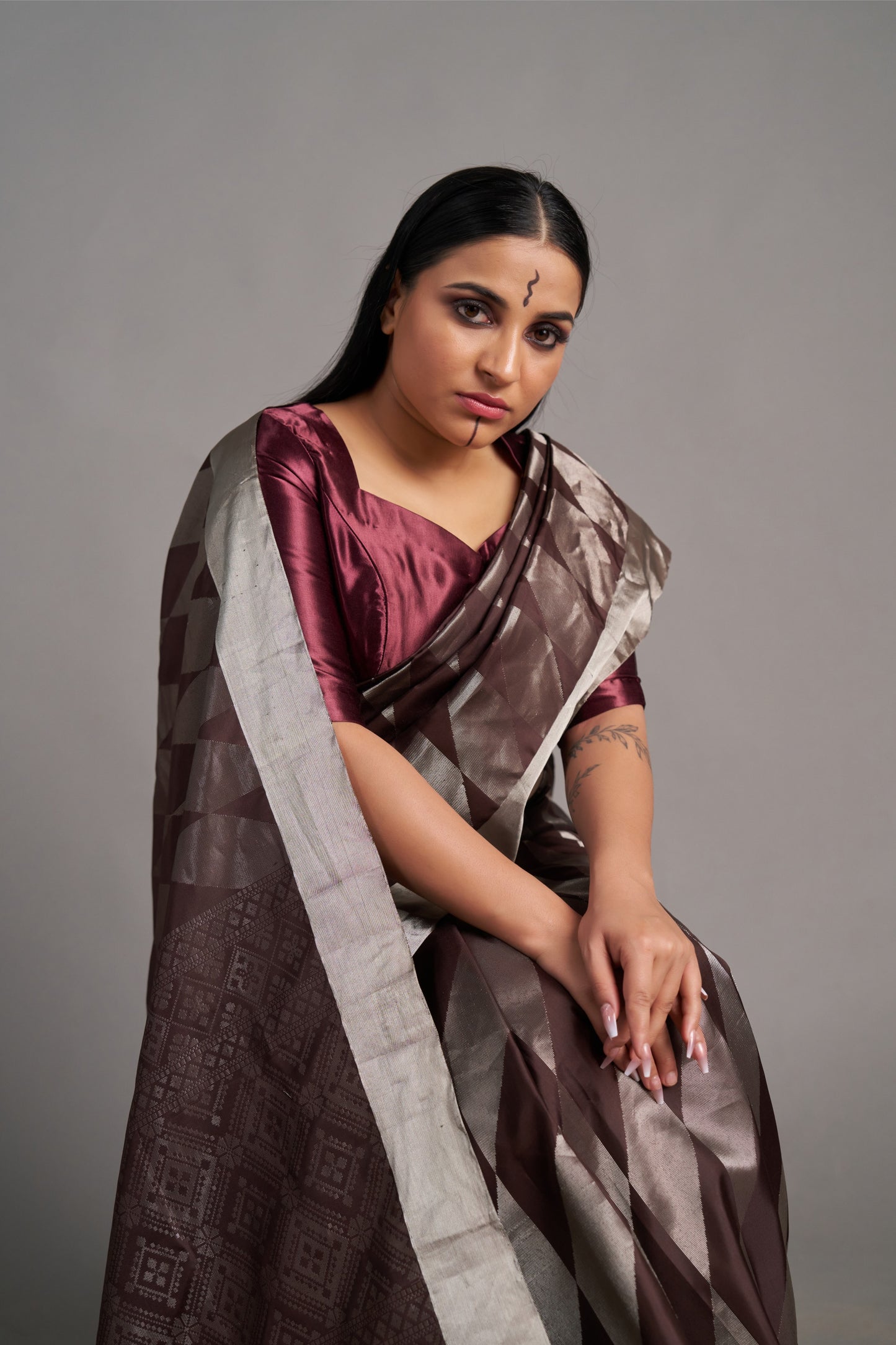 Brown Soft Silk – Vinay Vastralay
