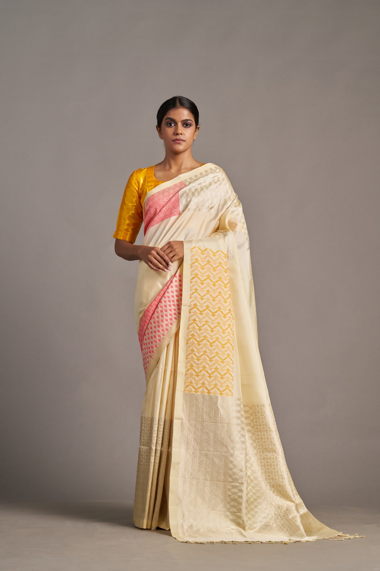 Beige Soft Silk – Vinay Vastralay