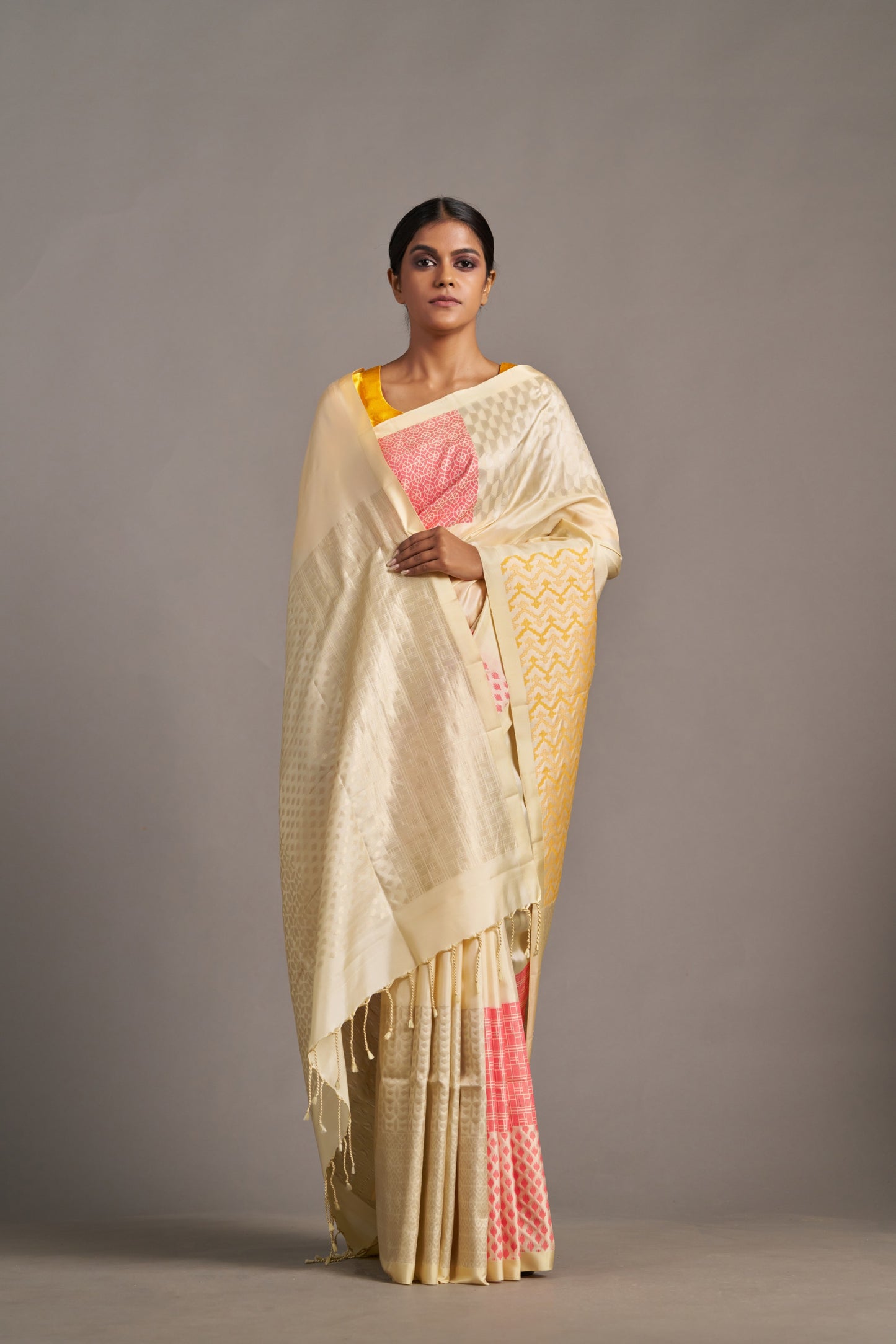 Beige Soft Silk – Vinay Vastralay
