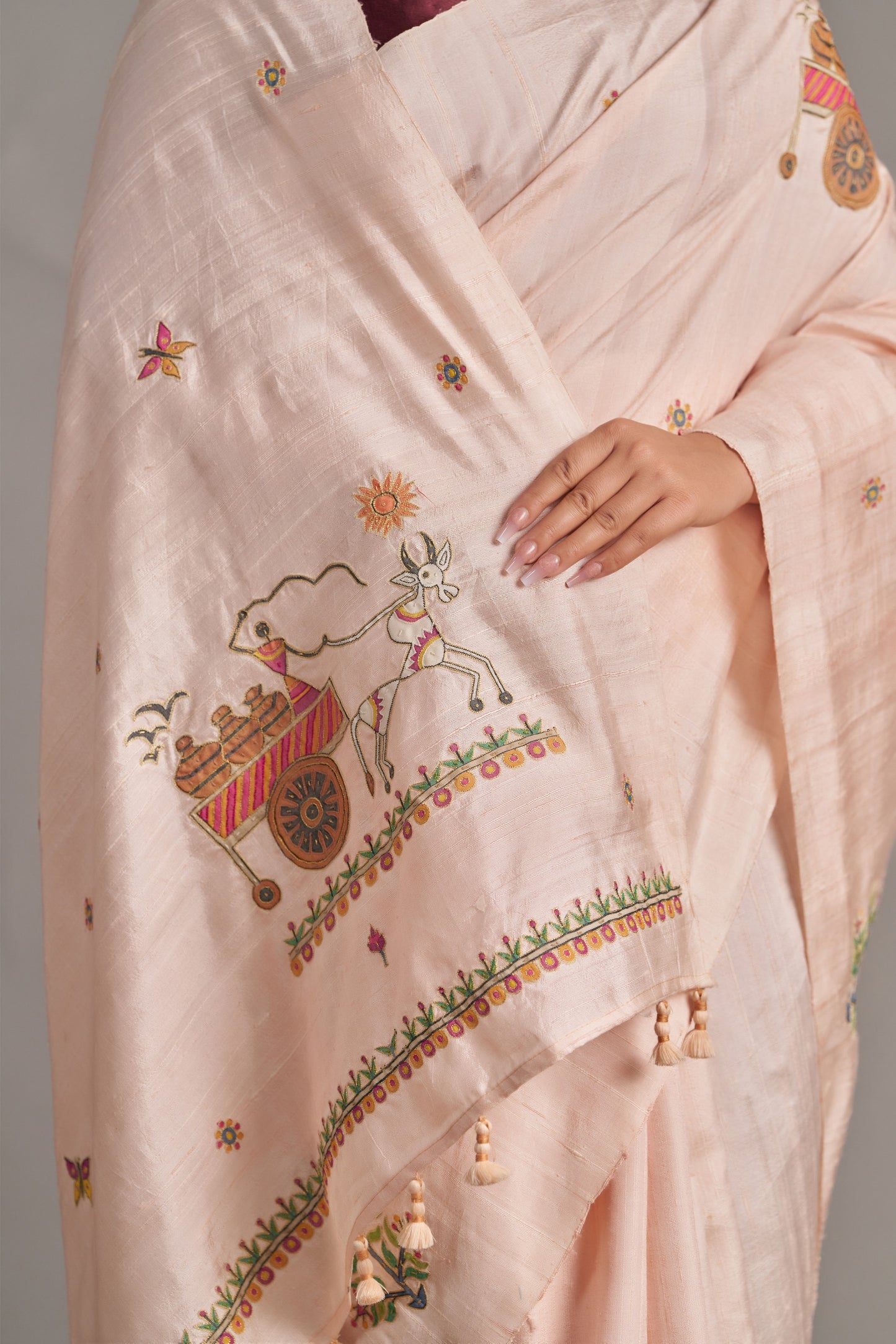 Blush Pink Jamdani – Vinay Vastralay