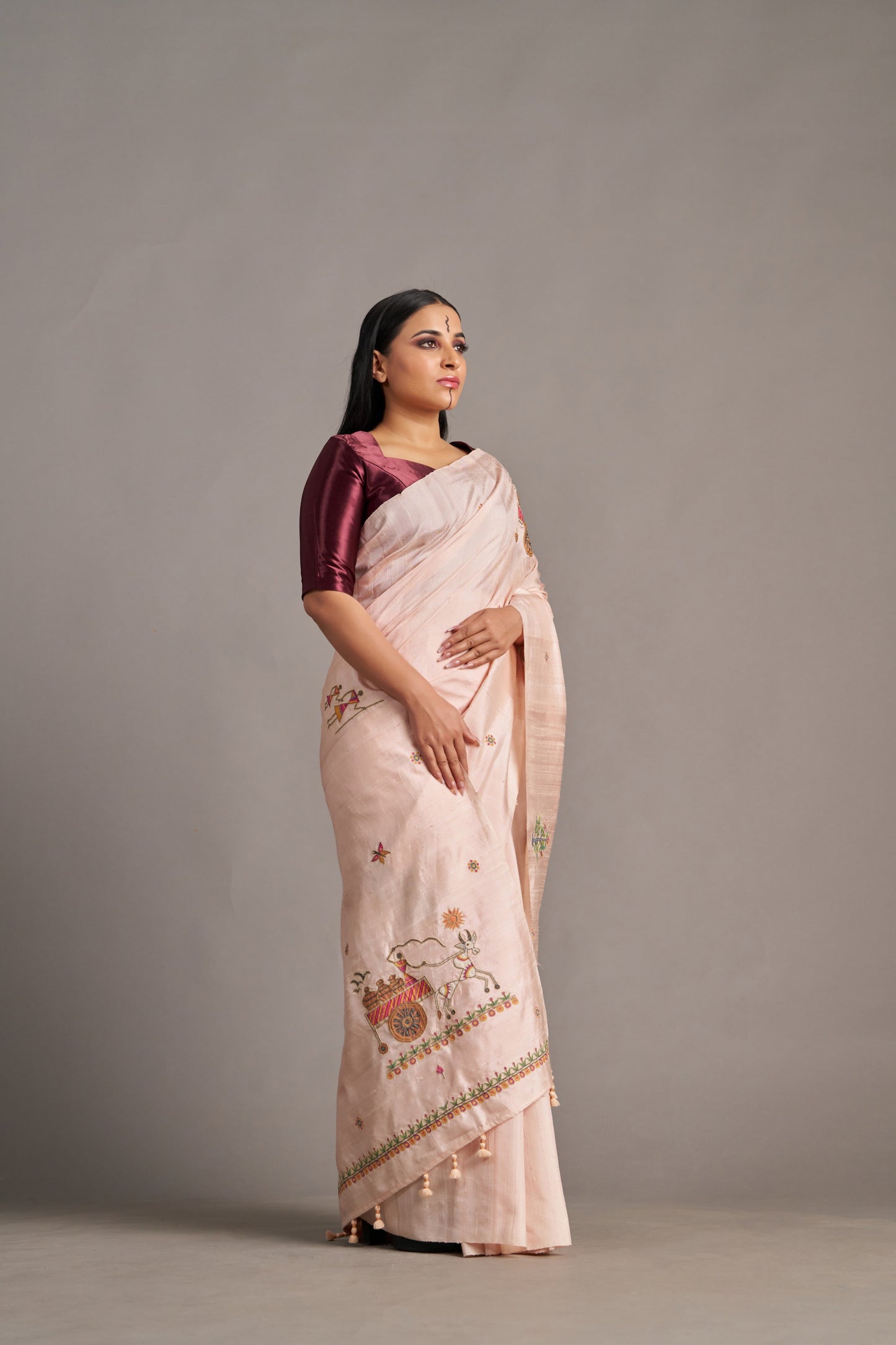 Blush Pink Jamdani – Vinay Vastralay