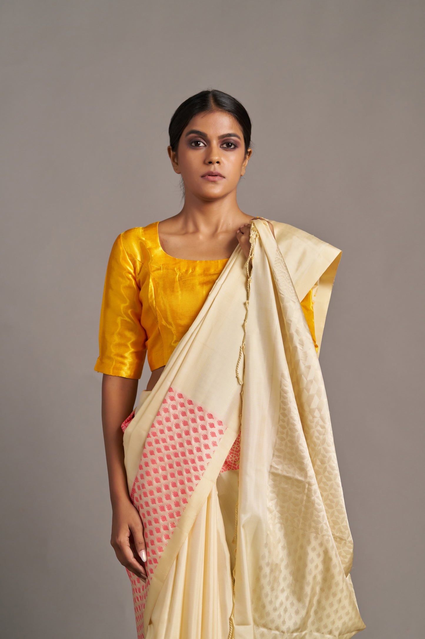 Beige Soft Silk – Vinay Vastralay