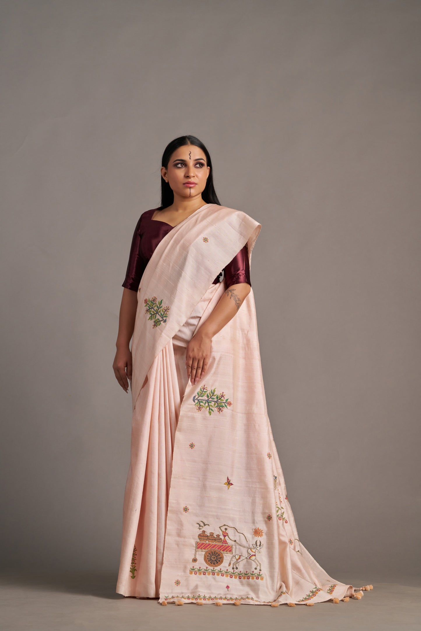 Blush Pink Jamdani – Vinay Vastralay