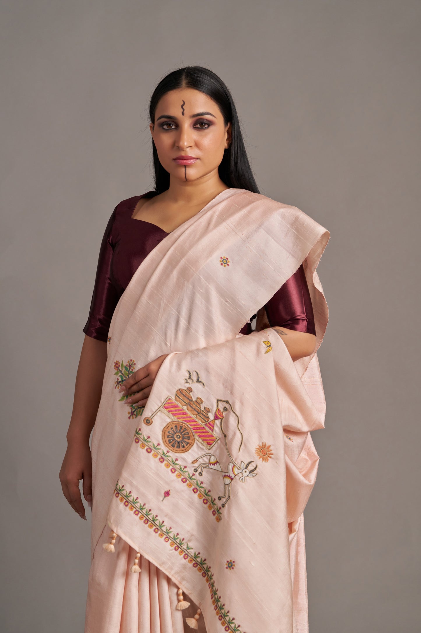 Blush Pink Jamdani – Vinay Vastralay