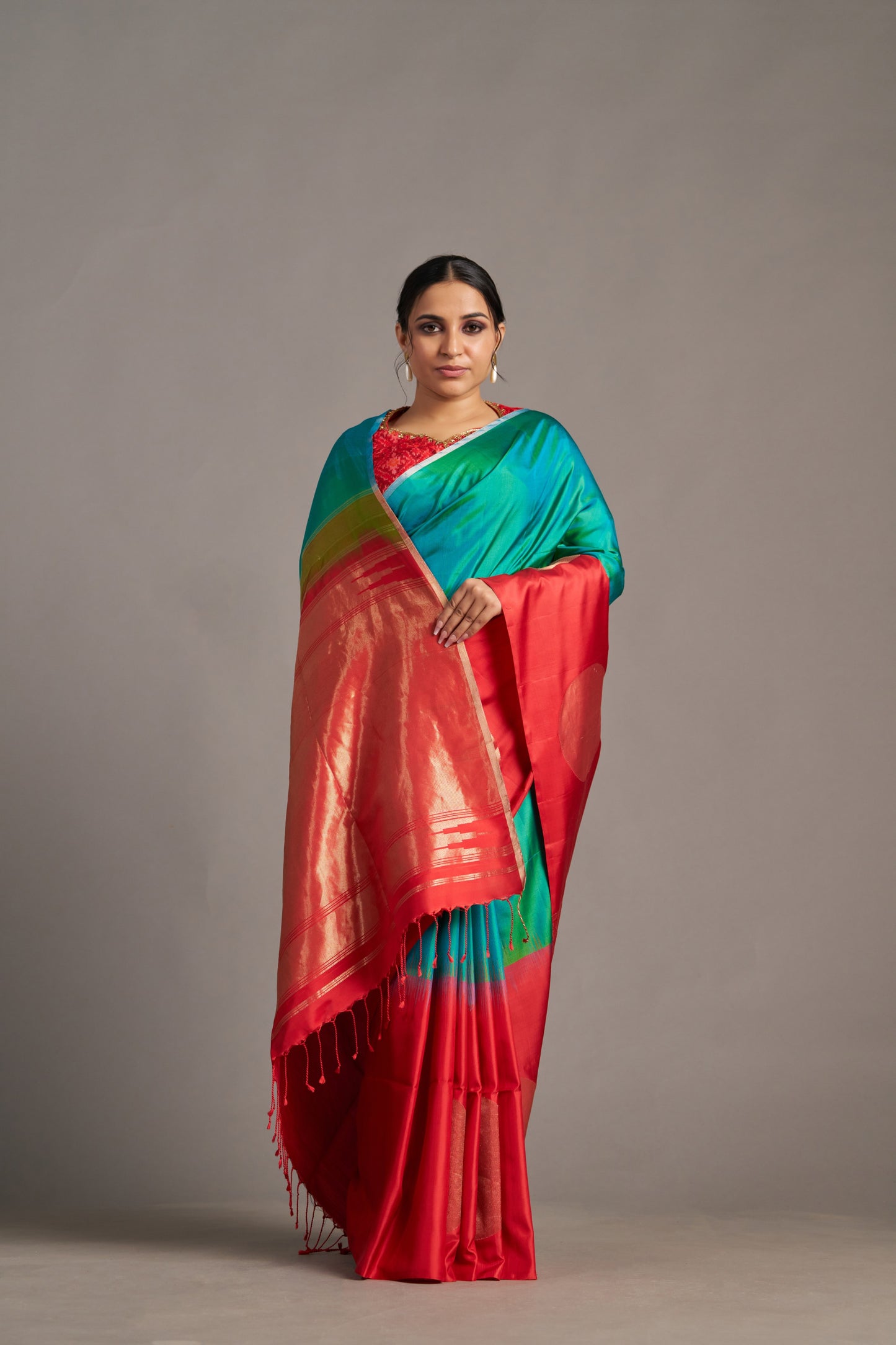Red Soft Silk – Vinay Vastralay