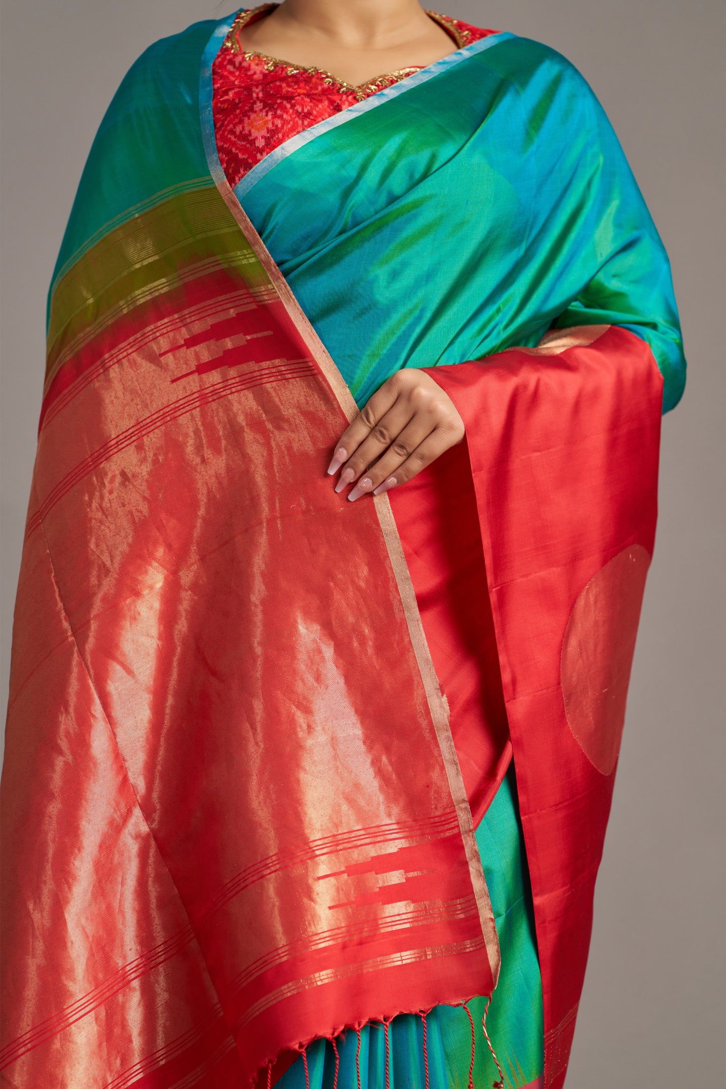 Red Soft Silk – Vinay Vastralay