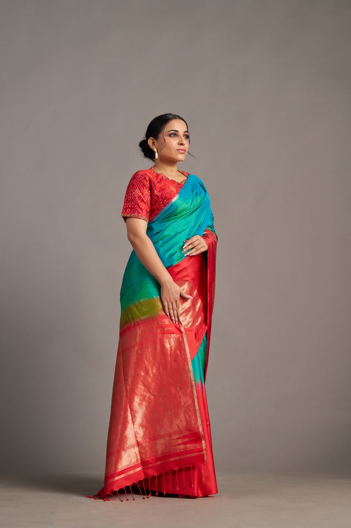 Red Soft Silk – Vinay Vastralay