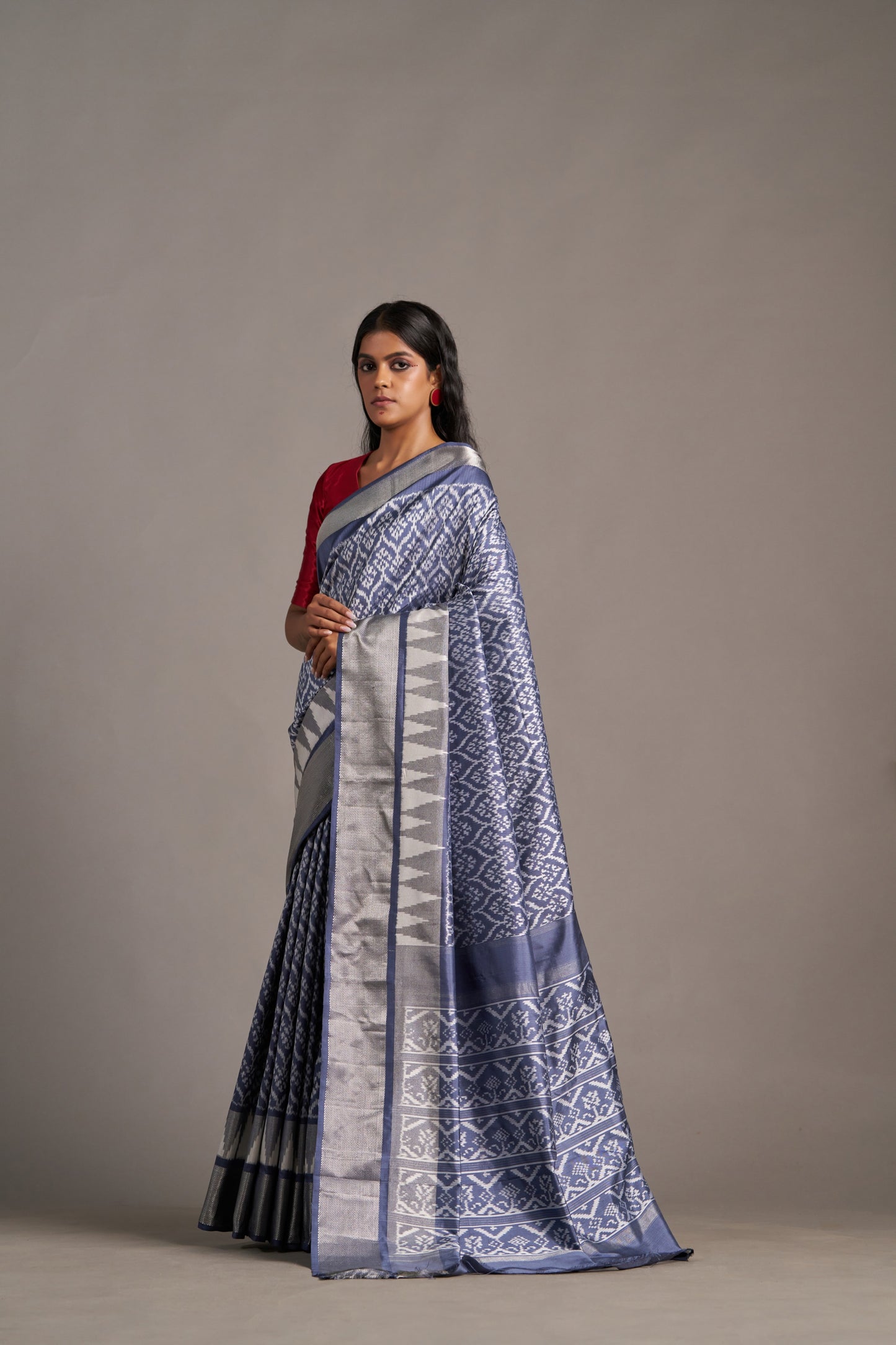 Blue Stone Grey Patola – Vinay Vastralay