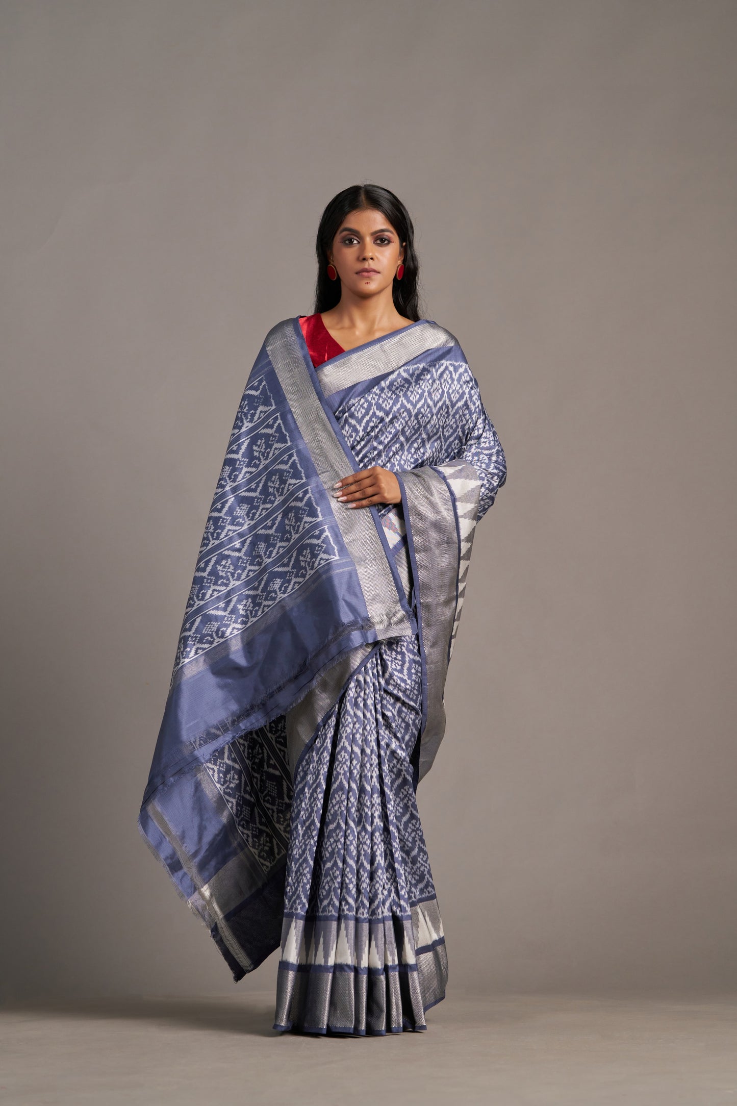 Blue Stone Grey Patola – Vinay Vastralay