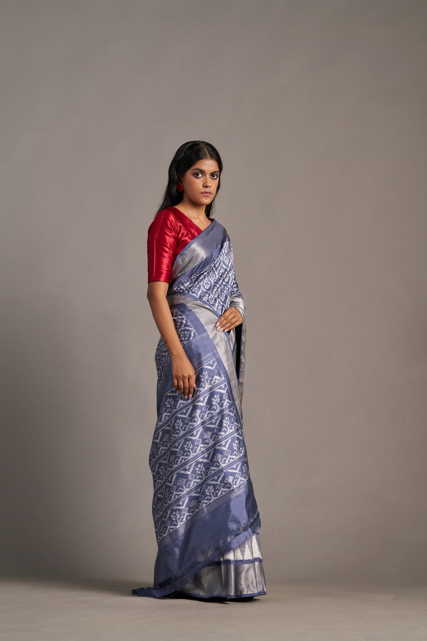 Blue Stone Grey Patola – Vinay Vastralay