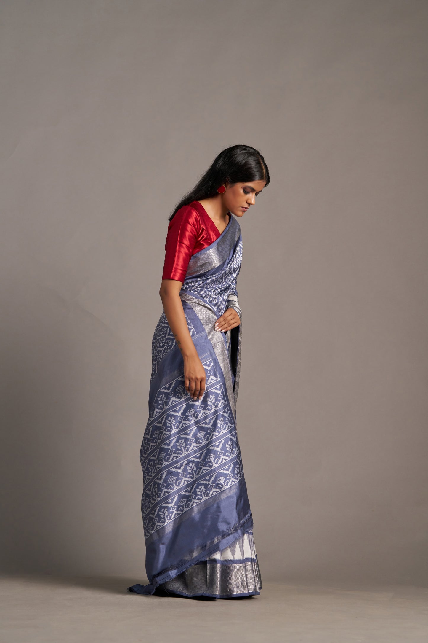 Blue Stone Grey Patola – Vinay Vastralay