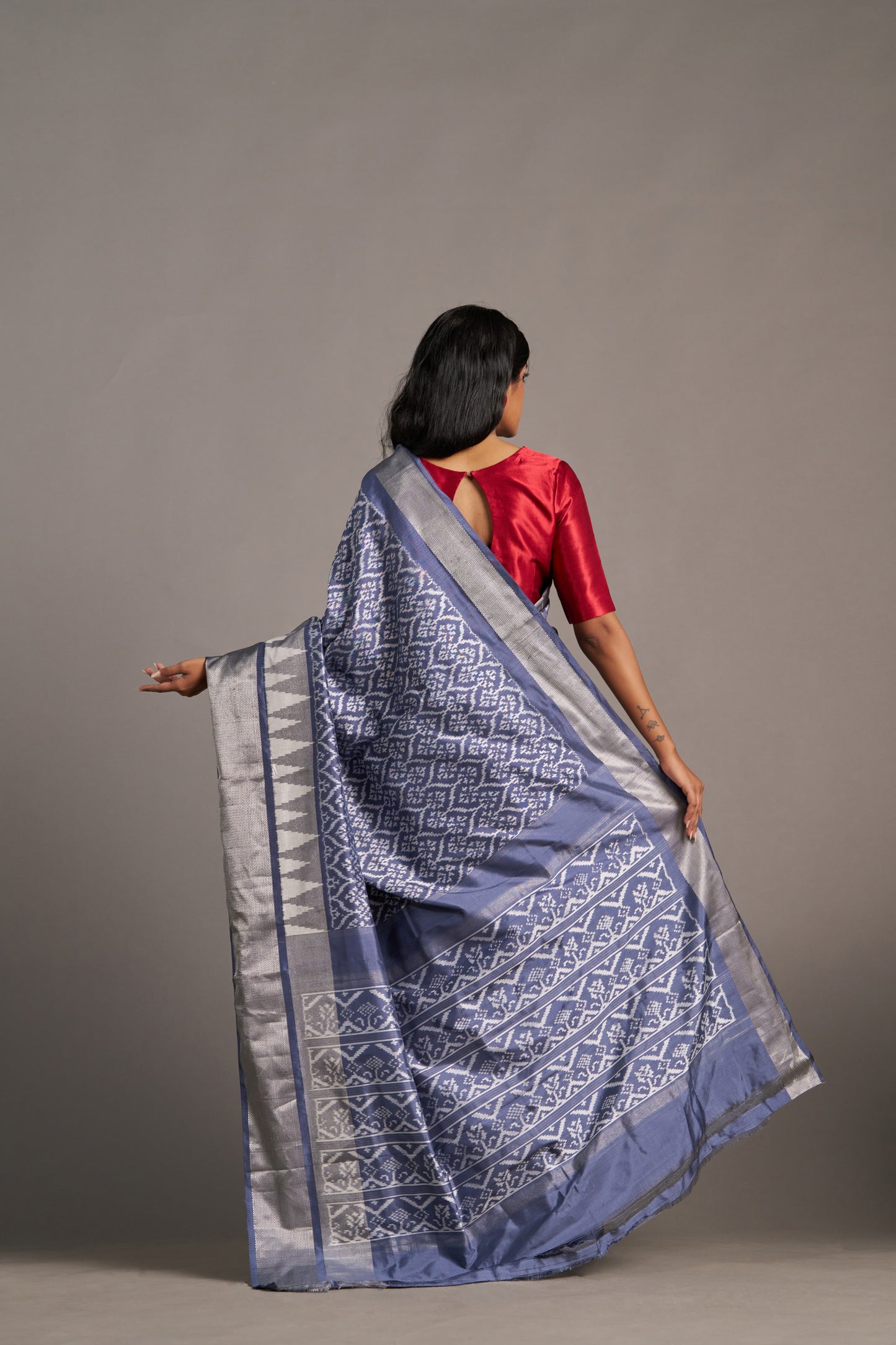 Blue Stone Grey Patola – Vinay Vastralay