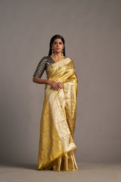Gold Tissue Kanjivaram - Vinay Vastralay