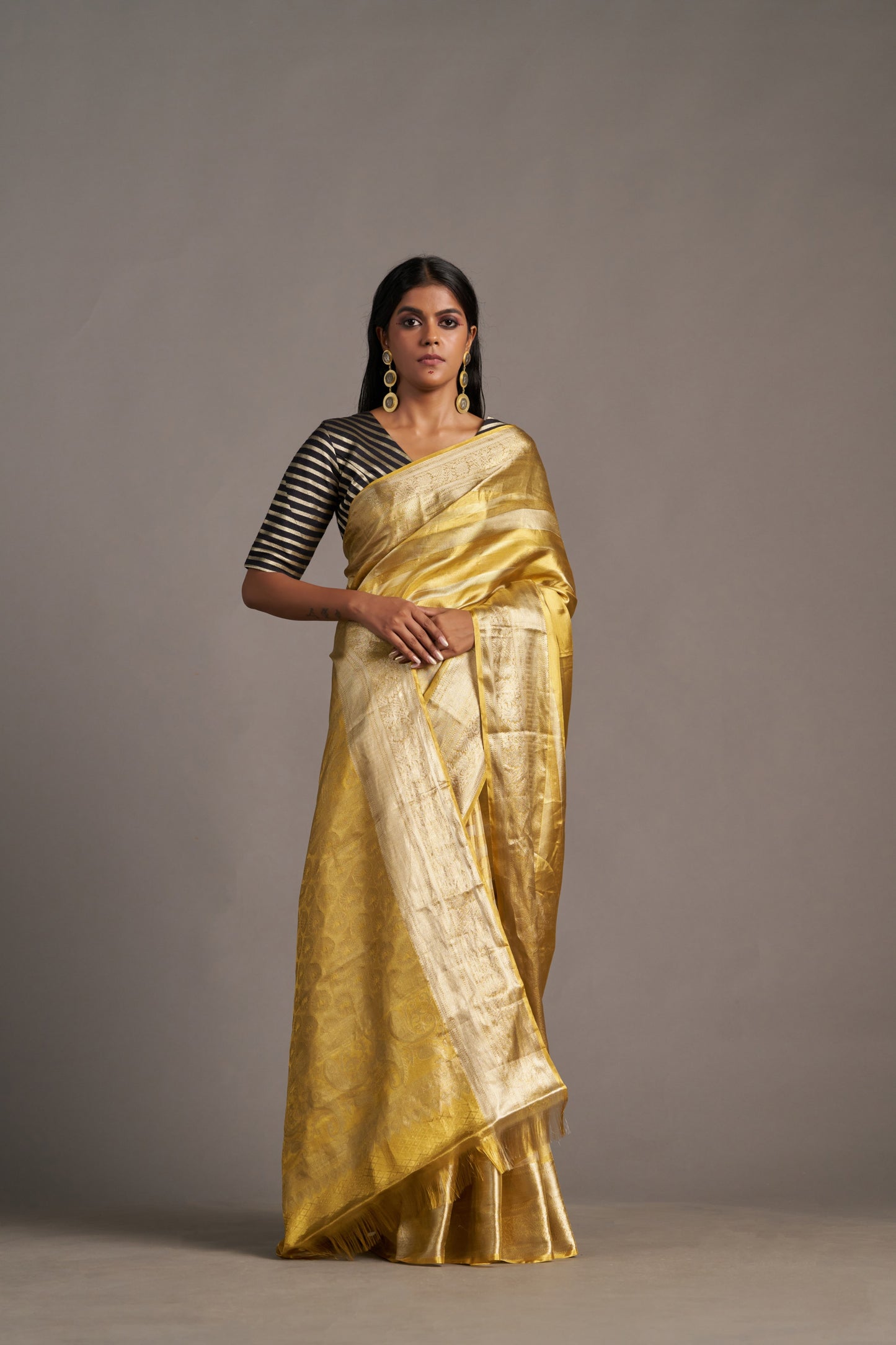 Gold Tissue Kanjivaram - Vinay Vastralay