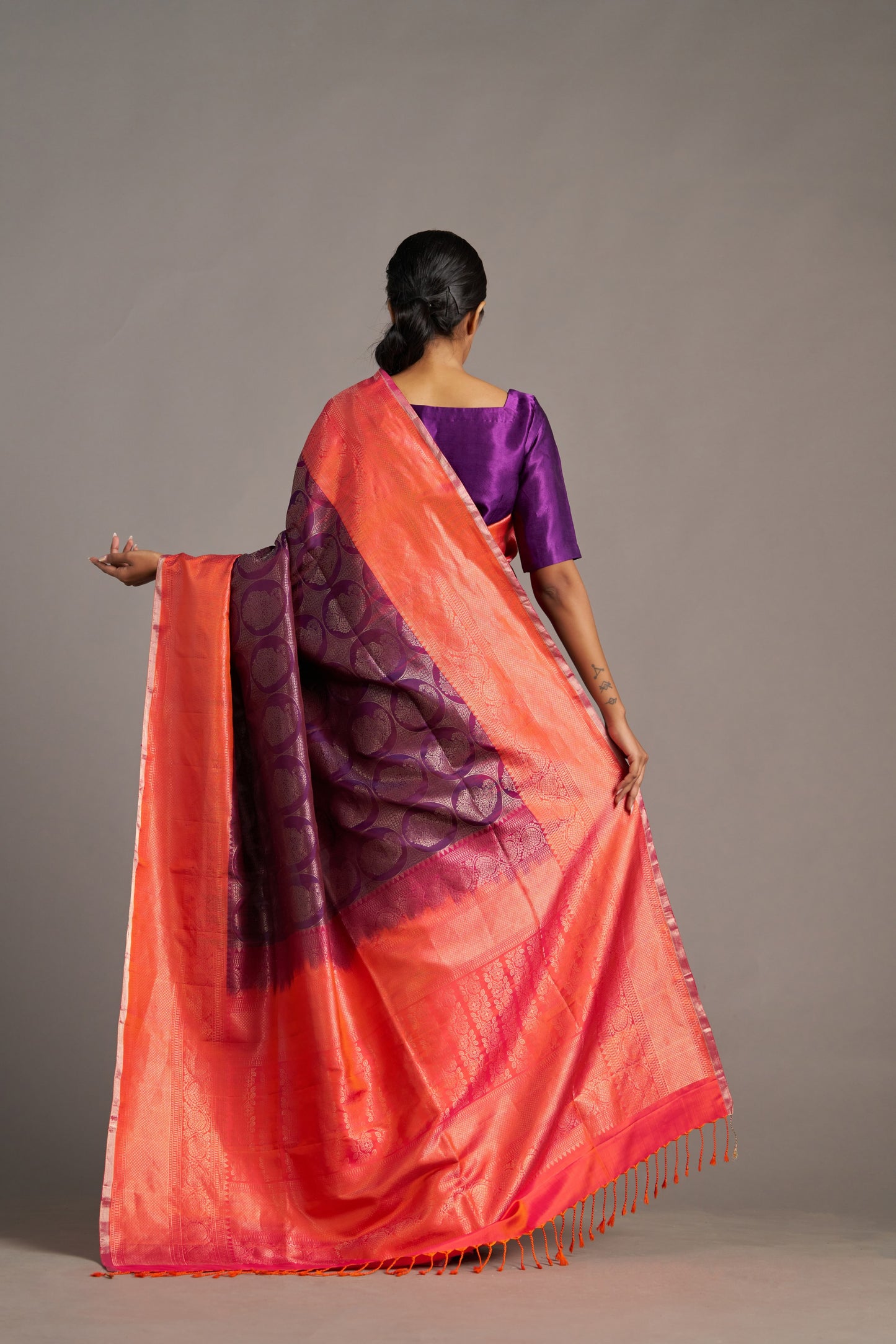 Wine Soft Silk - Vinay Vastralay