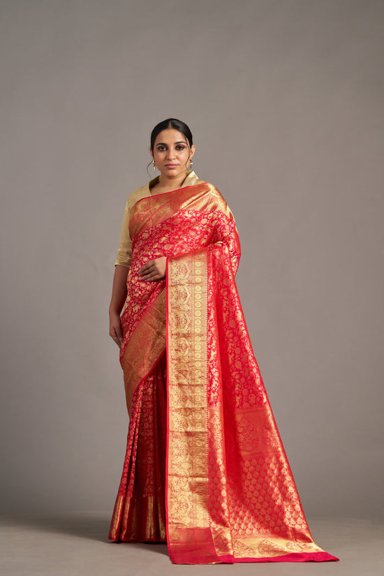 Red Kanjivaram - Vinay Vastralay