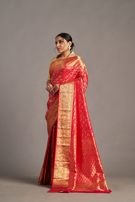 Red Kanjivaram - Vinay Vastralay