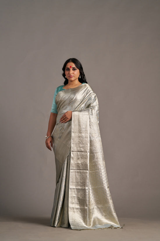 Silver TIssue Kanjivaram - Vinay Vastralay