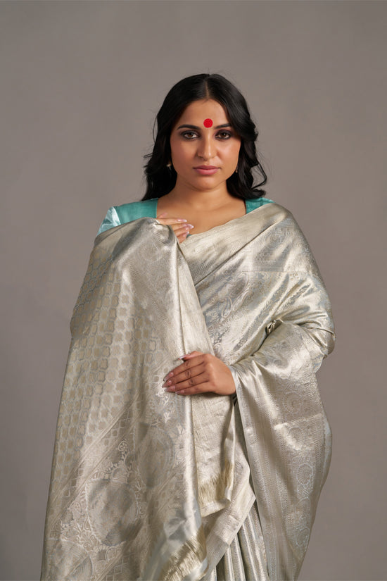 Silver TIssue Kanjivaram - Vinay Vastralay