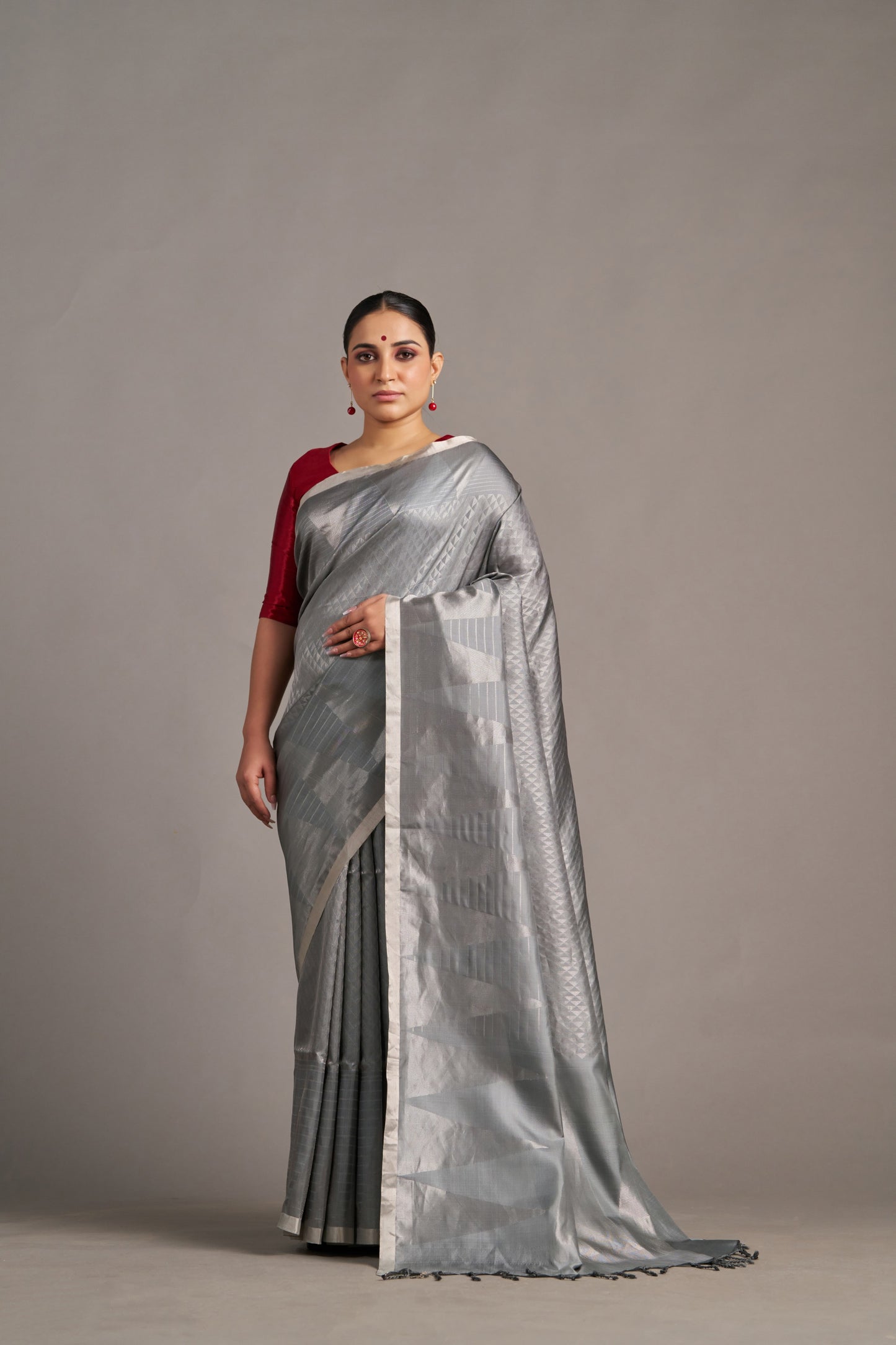Gray Soft Silk – Vinay Vastralay
