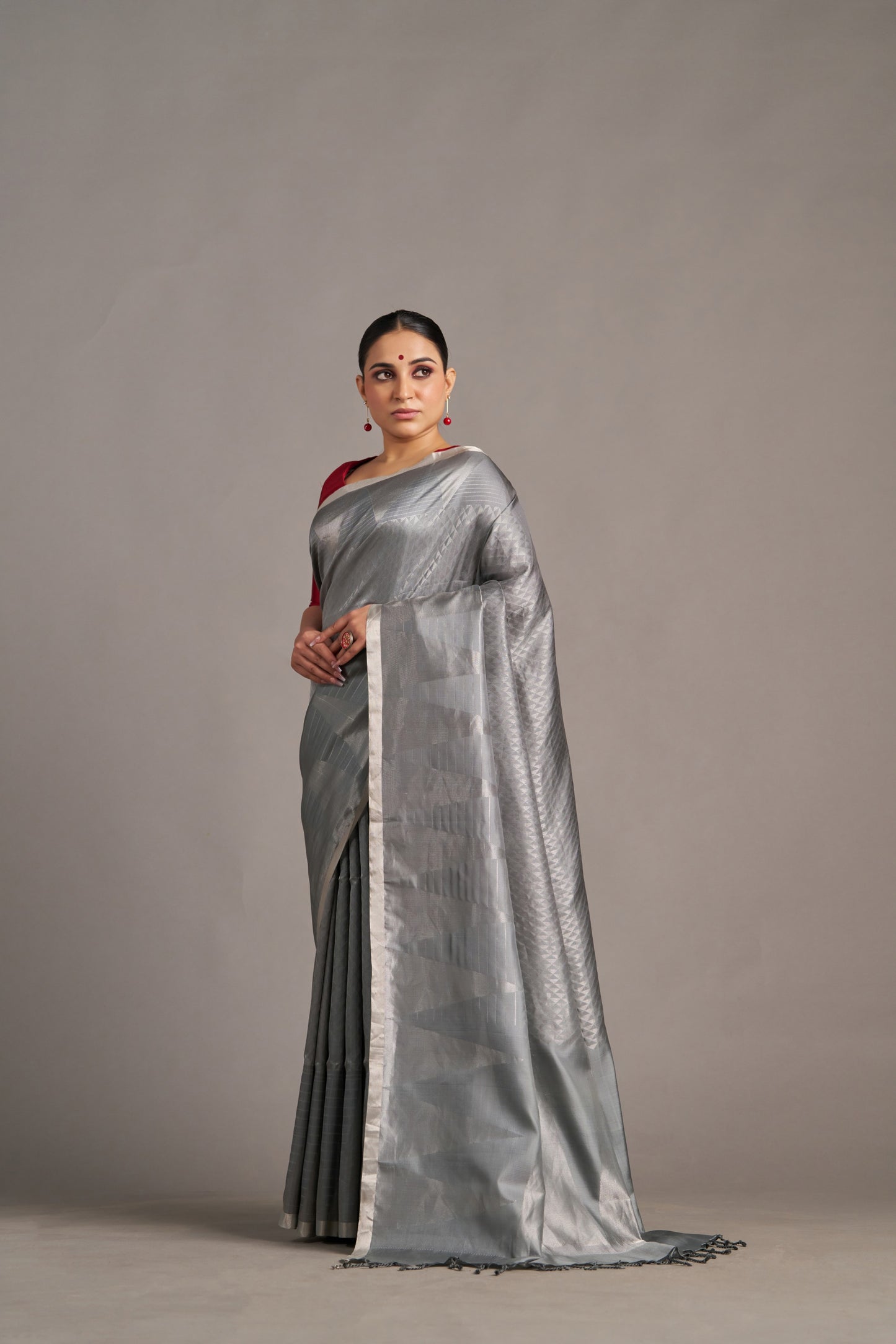 Gray Soft Silk – Vinay Vastralay