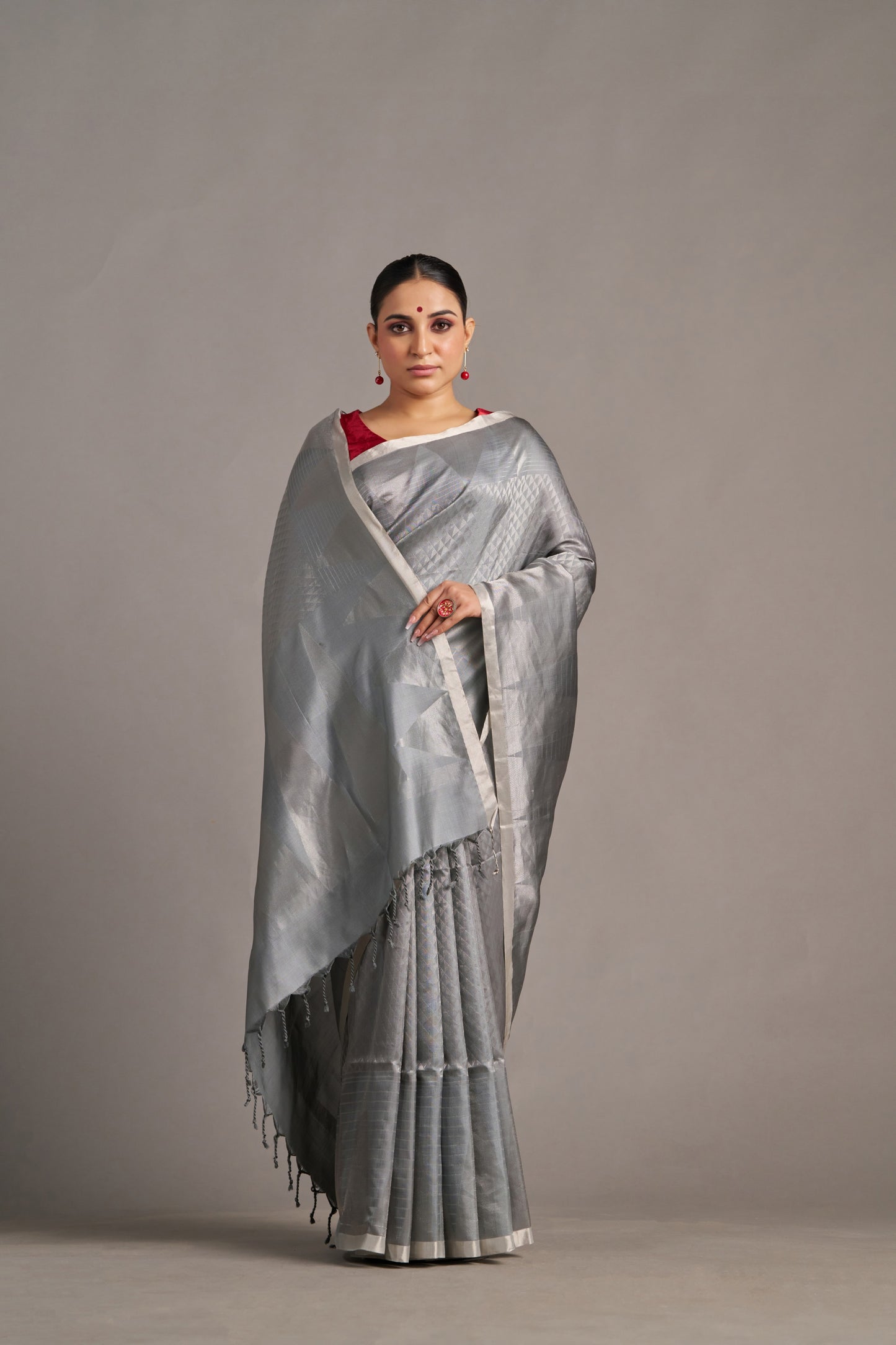 Gray Soft Silk – Vinay Vastralay